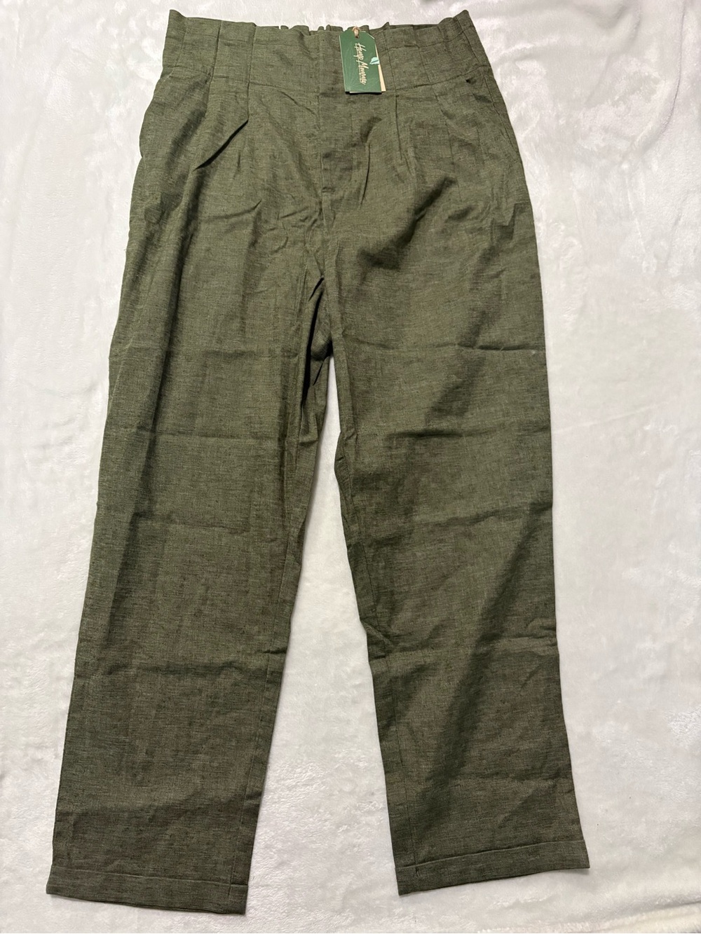 Hemp Momma Luna Pant Olive Size M NWT | 53% Hemp